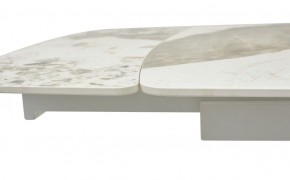 Стол RIVOLI 140 GLOSS LUXURY PANDORA SOLID CERAMIC / WHITE, ®DISAUR в Александровском - alexsandrovskoe.mebel24.online | фото 4