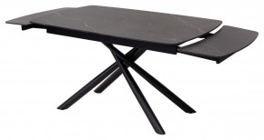 Стол RIVOLI 140 MATT BLACK MARBLE SOLID CERAMIC / BLACK, ®DISAUR в Александровском - alexsandrovskoe.mebel24.online | фото 6