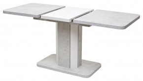 Стол STORK 120 Белый бетон/ Белый М-City в Александровском - alexsandrovskoe.mebel24.online | фото 3