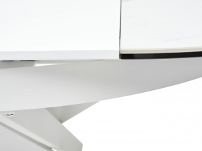 Стол TRENTO 120 HIGH GLOSS STATUARIO Белый мрамор глянцевый, керамика/ белый каркас, ®DISAUR в Александровском - alexsandrovskoe.mebel24.online | фото 10