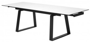 Стол VASTO 180 MARBLES KL-99 Белый мрамор матовый, итальянская керамика/ черный каркас, ®DISAUR в Александровском - alexsandrovskoe.mebel24.online | фото 9