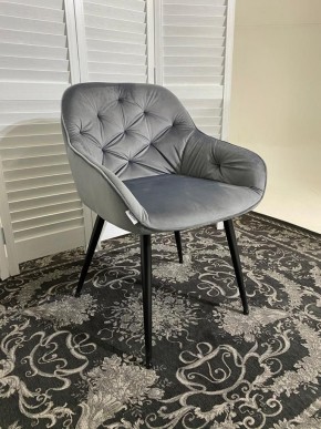 Стул BREEZE BLUVEL-14 GREY, велюр / черный каркас М-City в Александровском - alexsandrovskoe.mebel24.online | фото 6