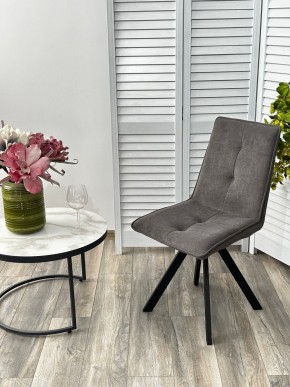 Стул BRONX, 360 град. поворот. B28 Темно-серый, велюр / черный каркас, М-City в Александровском - alexsandrovskoe.mebel24.online | фото 4