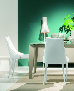 Стул CLARA 40.11 (TR505 white with sand cordonet, экокожа) в Александровском - alexsandrovskoe.mebel24.online | фото 2