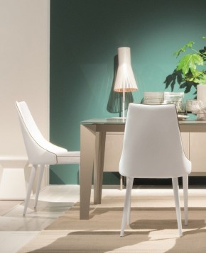 Стул CLARA 40.11 (TR505 white with sand cordonet, экокожа) в Александровском - alexsandrovskoe.mebel24.online | фото 3