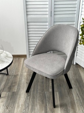 Стул DUNA 360 град. поворот. B22 Серый, велюр / черный каркас, М-City в Александровском - alexsandrovskoe.mebel24.online | фото 8