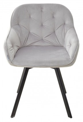 Стул GALE 360 град. поворот. BLUVEL-03 LIGHT GREY, велюр/ черный каркас, М-City в Александровском - alexsandrovskoe.mebel24.online | фото 3