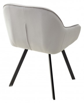 Стул GALE 360 град. поворот. BLUVEL-03 LIGHT GREY, велюр/ черный каркас, М-City в Александровском - alexsandrovskoe.mebel24.online | фото 4