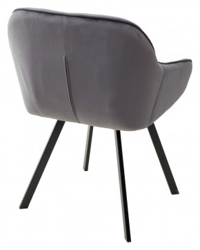 Стул GALE 360 град. поворот. BLUVEL-14 GREY, велюр/ черный каркас, М-City в Александровском - alexsandrovskoe.mebel24.online | фото 3