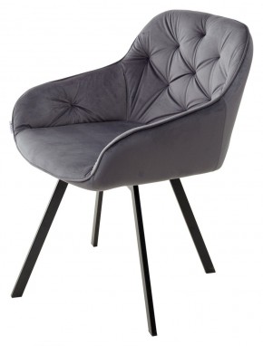 Стул GALE 360 град. поворот. BLUVEL-14 GREY, велюр/ черный каркас, М-City в Александровском - alexsandrovskoe.mebel24.online | фото 5