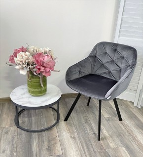 Стул GALE 360 град. поворот. BLUVEL-14 GREY, велюр/ черный каркас, М-City в Александровском - alexsandrovskoe.mebel24.online | фото 8