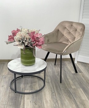 Стул GALE 360 град. поворот. BLUVEL-40 BEIGE, велюр/ черный каркас, М-City в Александровском - alexsandrovskoe.mebel24.online | фото 2