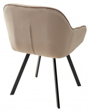 Стул GALE 360 град. поворот. BLUVEL-40 BEIGE, велюр/ черный каркас, М-City в Александровском - alexsandrovskoe.mebel24.online | фото 4