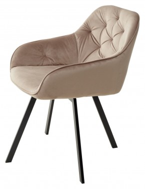 Стул GALE 360 град. поворот. BLUVEL-40 BEIGE, велюр/ черный каркас, М-City в Александровском - alexsandrovskoe.mebel24.online | фото 5
