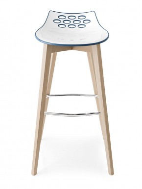 Стул JAM W CB/1487, ash.P12 smoke/ P799-P12P WHITE/ GLOSSY SKY BLUE в Александровском - alexsandrovskoe.mebel24.online | фото