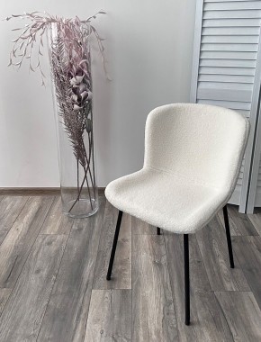 Стул RIYA UF992-01 Белый, teddy / черный каркас М-City в Александровском - alexsandrovskoe.mebel24.online | фото 5