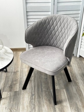 Стул SKAT 360 град. поворот. B22 Серый, велюр / черный каркас, М-City в Александровском - alexsandrovskoe.mebel24.online | фото 3