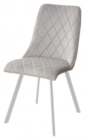 Стул TYCOON BLUVEL-03 LIGHT GREY / белый каркас М-City в Александровском - alexsandrovskoe.mebel24.online | фото 1
