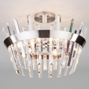 Светильник на штанге TK Lighting Steccato 10111/5 сатин-никель/прозрачный хрусталь Strotskis в Александровском - alexsandrovskoe.mebel24.online | фото 1