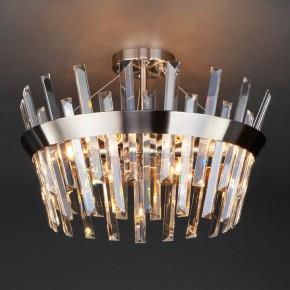 Светильник на штанге TK Lighting Steccato 10111/5 сатин-никель/прозрачный хрусталь Strotskis в Александровском - alexsandrovskoe.mebel24.online | фото 2