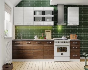 ТЕХНО-2 Кухонный гарнитур 2,0 в Александровском - alexsandrovskoe.mebel24.online | фото