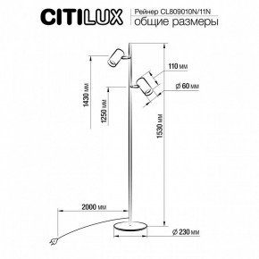 Торшер Citilux Twin CL809010N в Александровском - alexsandrovskoe.mebel24.online | фото 5