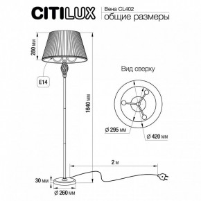 Торшер Citilux Вена CL402920 в Александровском - alexsandrovskoe.mebel24.online | фото 5