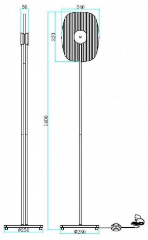 Торшер Maytoni Eclipse MOD152FL-L1BK в Александровском - alexsandrovskoe.mebel24.online | фото 2