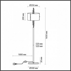 Торшер Odeon Light Margaret 4895/3F в Александровском - alexsandrovskoe.mebel24.online | фото 5