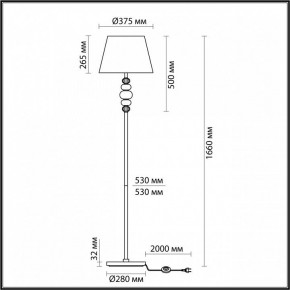 Торшер Odeon Light Sochi 4896/1F в Александровском - alexsandrovskoe.mebel24.online | фото 4