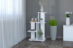 Цветочница №1 (Белый текстурный) в Александровском - alexsandrovskoe.mebel24.online | фото