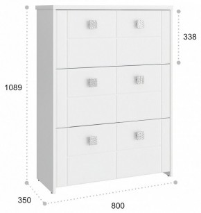 Тумба для обуви Изабель ИЗ-55К в Александровском - alexsandrovskoe.mebel24.online | фото 3