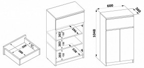 Тумба для обуви ТП-12 в Александровском - alexsandrovskoe.mebel24.online | фото 4