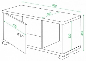 Тумба комбинированная Домино СБ-30/1 в Александровском - alexsandrovskoe.mebel24.online | фото 3