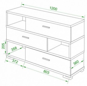 Тумба комбинированная Домино СБ-40/3-ПВК в Александровском - alexsandrovskoe.mebel24.online | фото 2