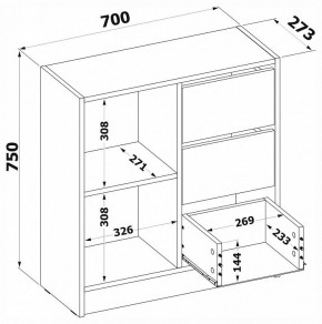 Тумба комбинированная Т-1 в Александровском - alexsandrovskoe.mebel24.online | фото 4