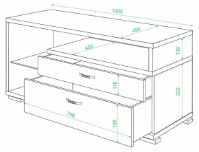 Тумба под ТВ Домино ТК-10М в Александровском - alexsandrovskoe.mebel24.online | фото 2