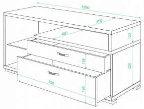 Тумба под ТВ Домино ТК-10М в Александровском - alexsandrovskoe.mebel24.online | фото 2