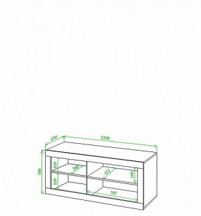 Тумба под ТВ Toivo Кон120 в Александровском - alexsandrovskoe.mebel24.online | фото 2