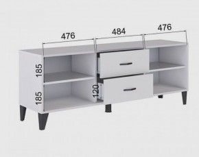 Тумба под ТВ ТВМ-6 (белый) в Александровском - alexsandrovskoe.mebel24.online | фото 2