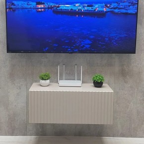 Тумба подвесная под ТВ LINES MTV1-MA 750 Бежевый (Леда-М 10.1.5) в Александровском - alexsandrovskoe.mebel24.online | фото 5
