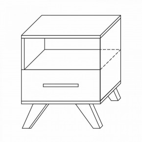 Тумба прикроватная Вега Скандинавия в Александровском - alexsandrovskoe.mebel24.online | фото 7