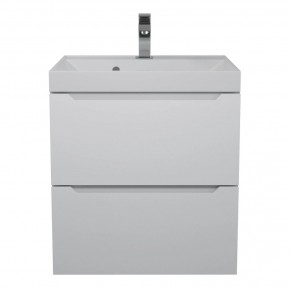 Тумба с раковиной Uperwood Tanos 50 см, подвесная, белая матовая в Александровском - alexsandrovskoe.mebel24.online | фото 12