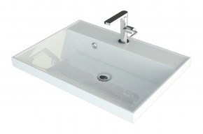 Тумба с раковиной Uperwood Tanos 50 см, подвесная, белая матовая в Александровском - alexsandrovskoe.mebel24.online | фото 3