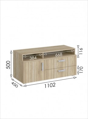 ТВ-тумба 1100 Салоу в Александровском - alexsandrovskoe.mebel24.online | фото 6