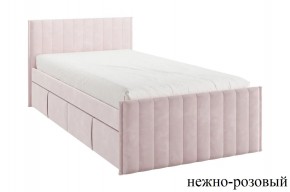 ТВИКС Кровать с ящиками 900 (нежно-розовый) в Александровском - alexsandrovskoe.mebel24.online | фото