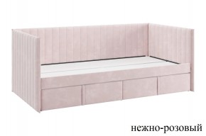 ТВИКС Кровать (софа) с ящиками 900 (нежно-розовый) в Александровском - alexsandrovskoe.mebel24.online | фото