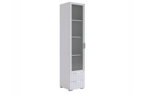 ЗЕФИР Шкаф однодверный 107.03 (белый муар) в Александровском - alexsandrovskoe.mebel24.online | фото